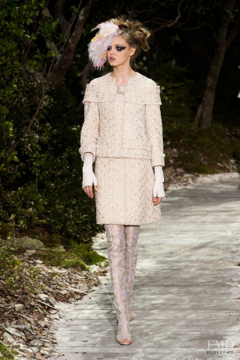 Lindsey Wixson featured in  the Chanel Haute Couture fashion show for Spring/Summer 2013