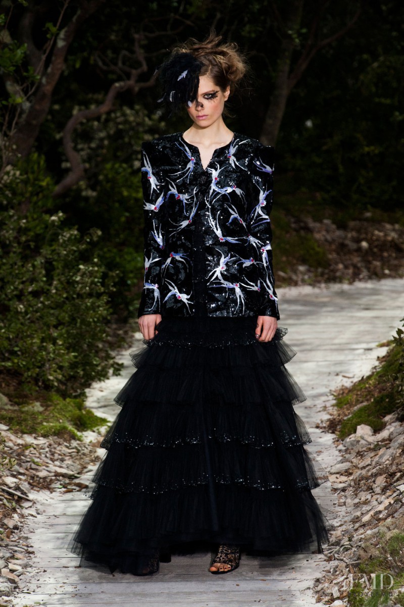 Caroline Brasch Nielsen featured in  the Chanel Haute Couture fashion show for Spring/Summer 2013