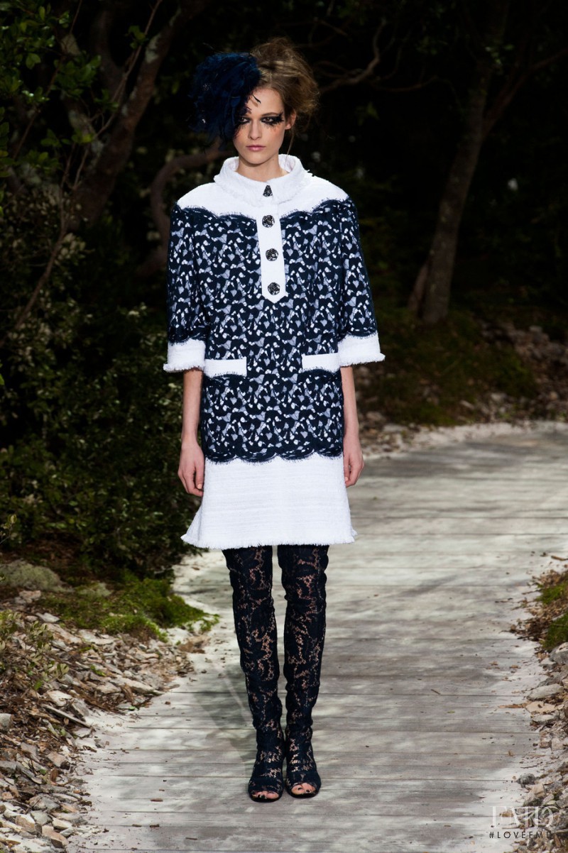 Emma  Oak featured in  the Chanel Haute Couture fashion show for Spring/Summer 2013
