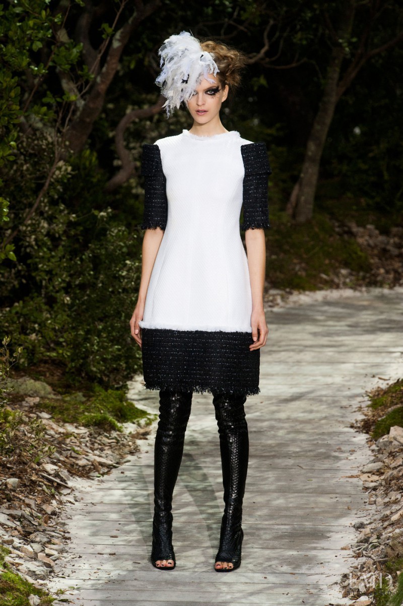 Mirte Maas featured in  the Chanel Haute Couture fashion show for Spring/Summer 2013