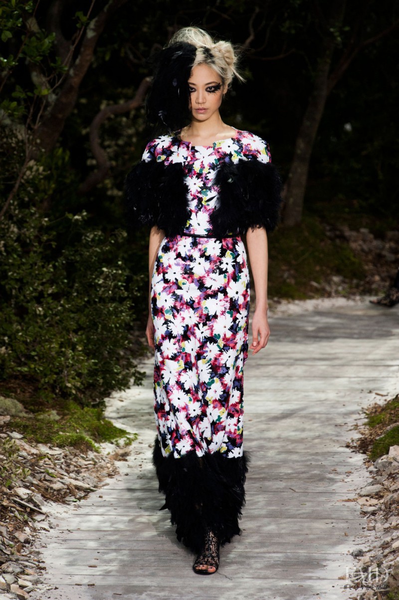 Melissa Tammerijn featured in  the Chanel Haute Couture fashion show for Spring/Summer 2013