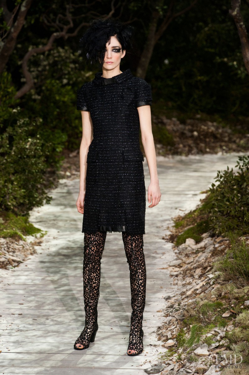Janice Alida featured in  the Chanel Haute Couture fashion show for Spring/Summer 2013
