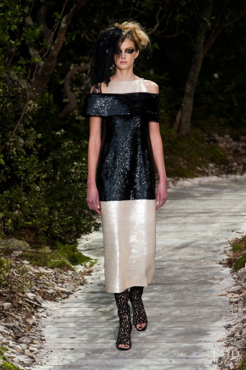 Sigrid Agren featured in  the Chanel Haute Couture fashion show for Spring/Summer 2013