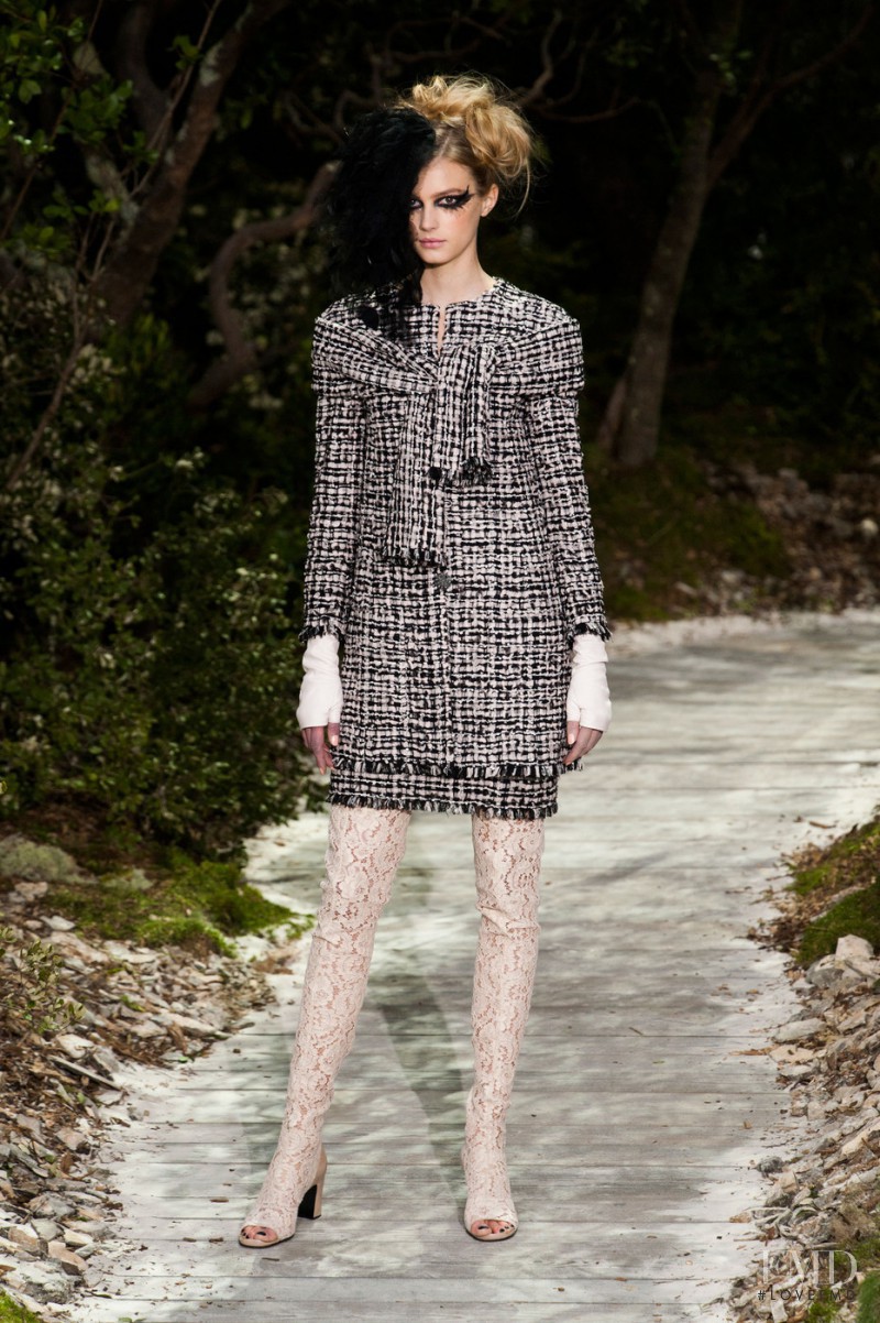 Sigrid Agren featured in  the Chanel Haute Couture fashion show for Spring/Summer 2013