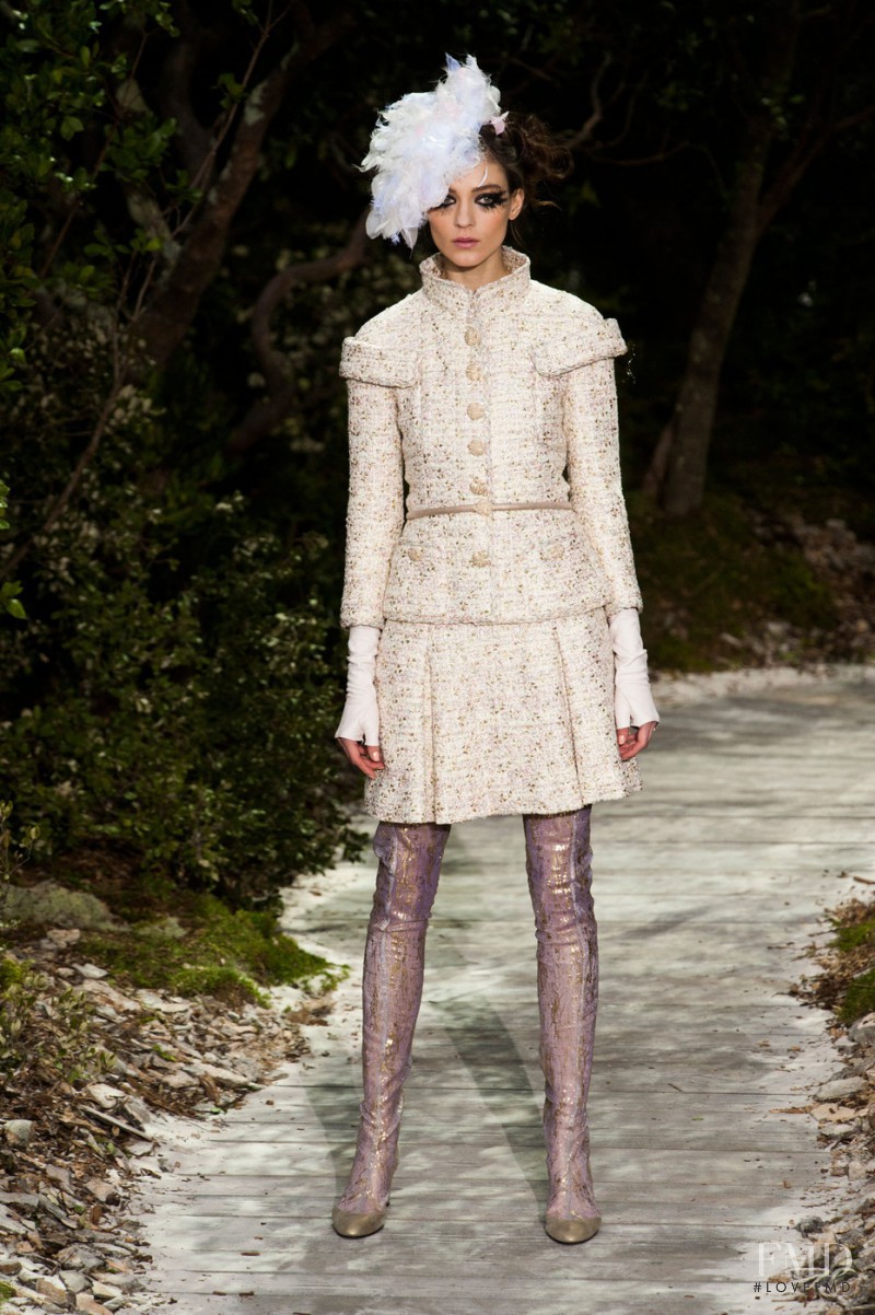 Kati Nescher featured in  the Chanel Haute Couture fashion show for Spring/Summer 2013