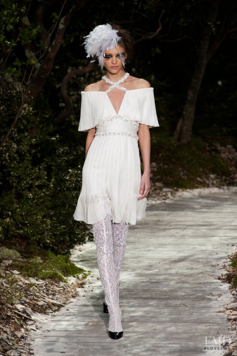 Mila Krasnoiarova featured in  the Chanel Haute Couture fashion show for Spring/Summer 2013