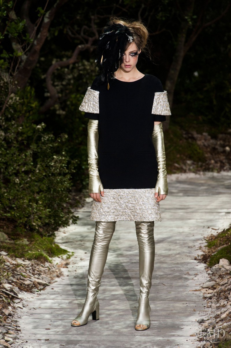 Edie Campbell featured in  the Chanel Haute Couture fashion show for Spring/Summer 2013