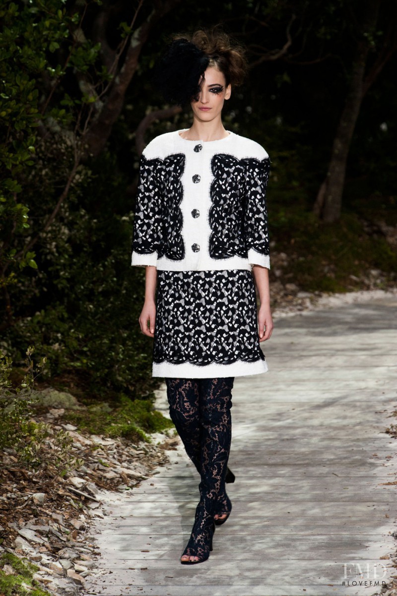 Lula Osterdahl featured in  the Chanel Haute Couture fashion show for Spring/Summer 2013