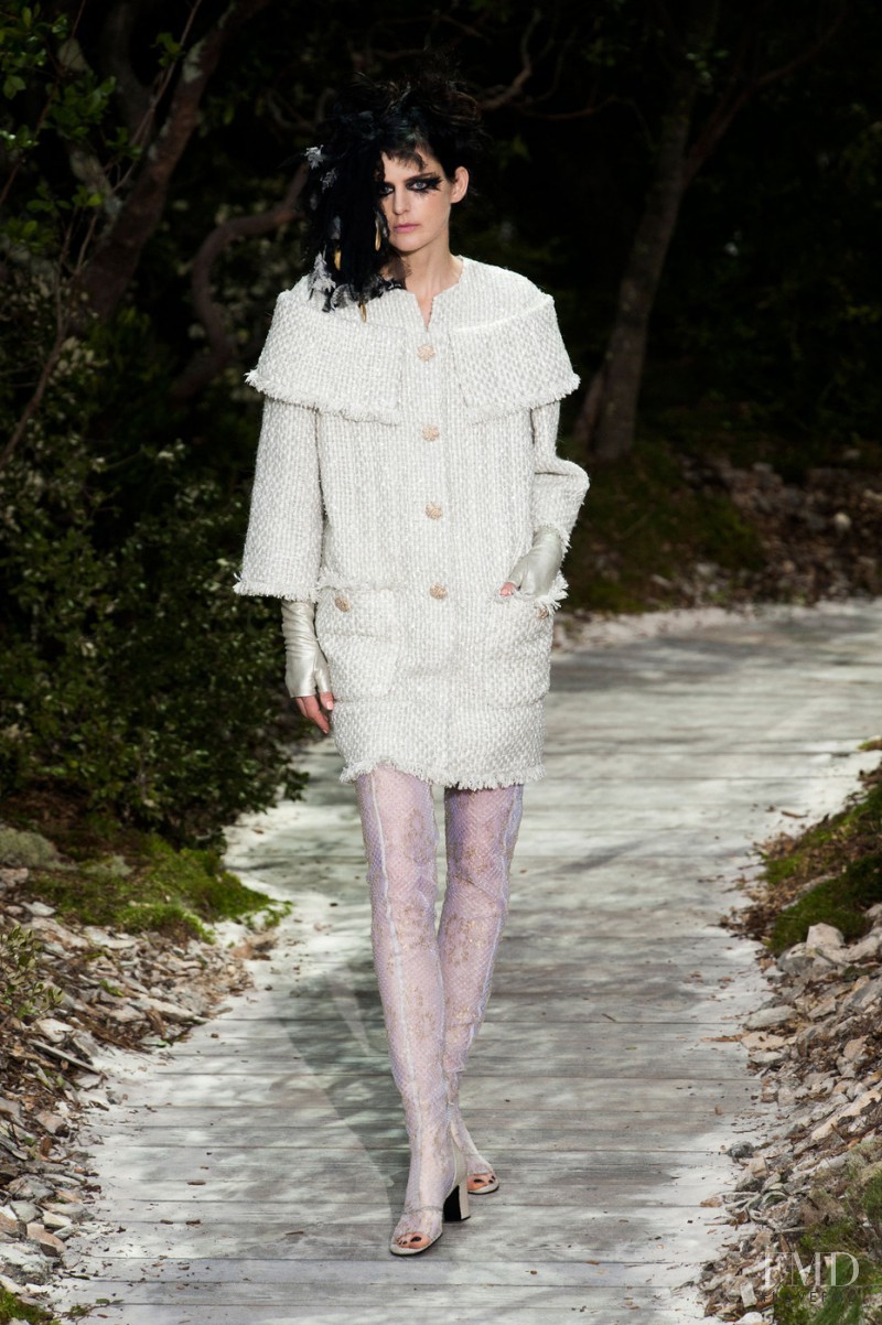 Stella Tennant featured in  the Chanel Haute Couture fashion show for Spring/Summer 2013