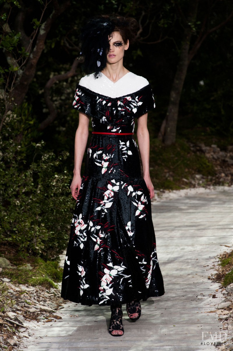 Saskia de Brauw featured in  the Chanel Haute Couture fashion show for Spring/Summer 2013