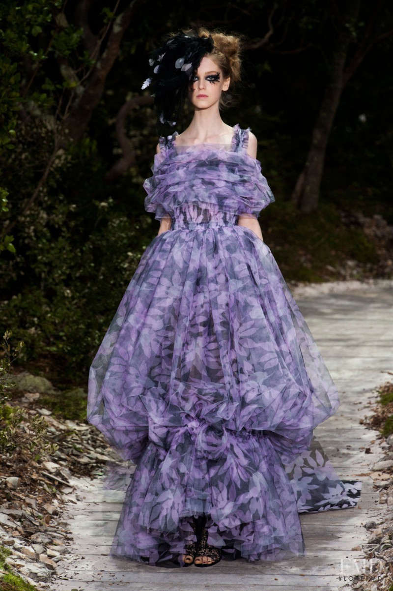 Jemma Baines featured in  the Chanel Haute Couture fashion show for Spring/Summer 2013