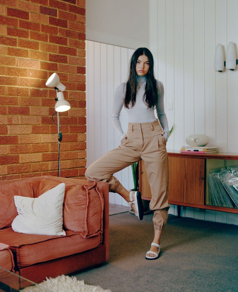 Brizzy Chen featured in  the Bec & Bridge lookbook for Autumn/Winter 2021