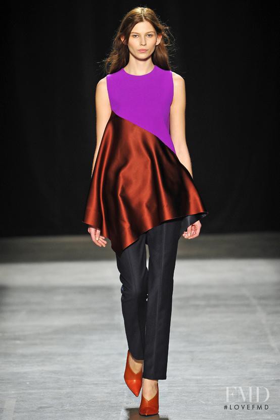 Monika Sawicka featured in  the Narciso Rodriguez fashion show for Autumn/Winter 2013