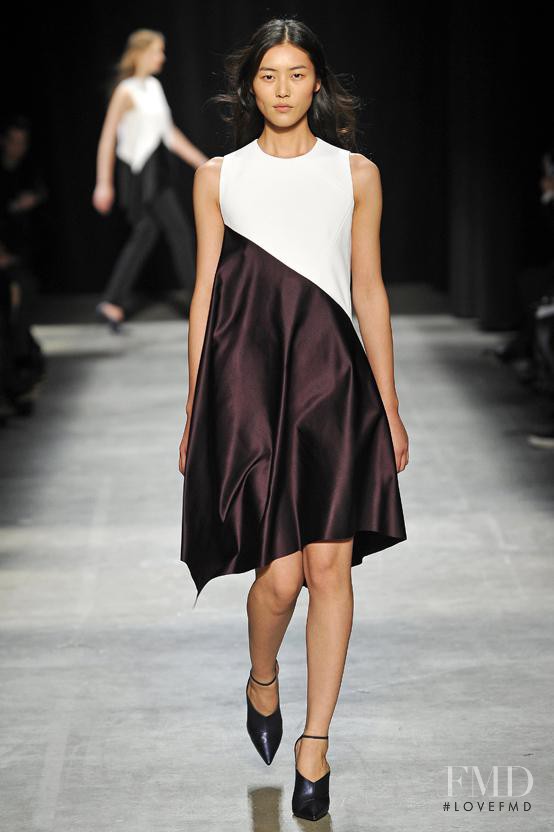 Liu Wen featured in  the Narciso Rodriguez fashion show for Autumn/Winter 2013