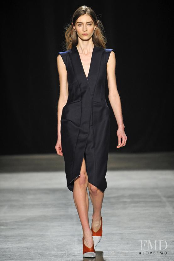 Marine Deleeuw featured in  the Narciso Rodriguez fashion show for Autumn/Winter 2013