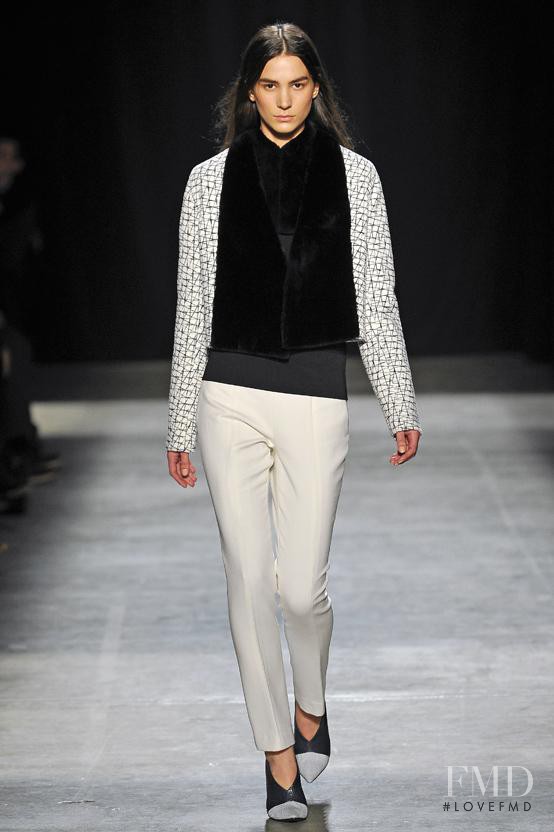 Mijo Mihaljcic featured in  the Narciso Rodriguez fashion show for Autumn/Winter 2013