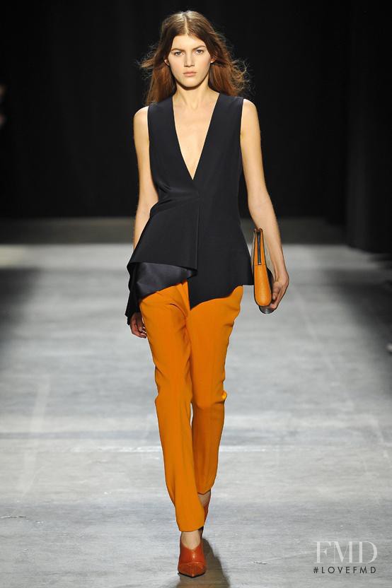 Valery Kaufman featured in  the Narciso Rodriguez fashion show for Autumn/Winter 2013