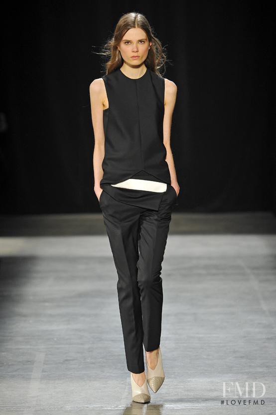 Caroline Brasch Nielsen featured in  the Narciso Rodriguez fashion show for Autumn/Winter 2013