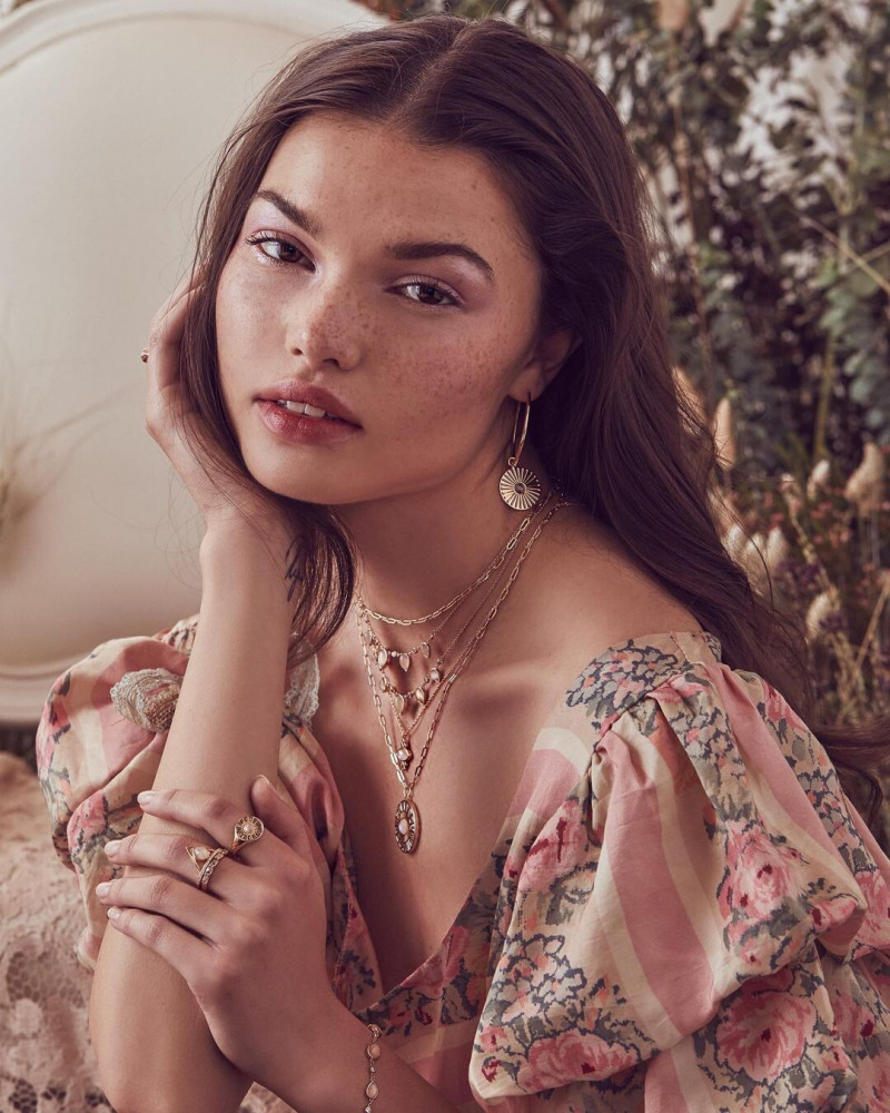 Brizzy Chen featured in  the Elizabeth Stone Jewelry advertisement for Spring/Summer 2019