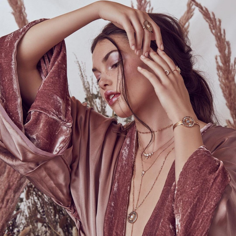 Brizzy Chen featured in  the Elizabeth Stone Jewelry advertisement for Spring/Summer 2019