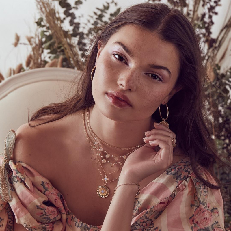 Brizzy Chen featured in  the Elizabeth Stone Jewelry advertisement for Spring/Summer 2019