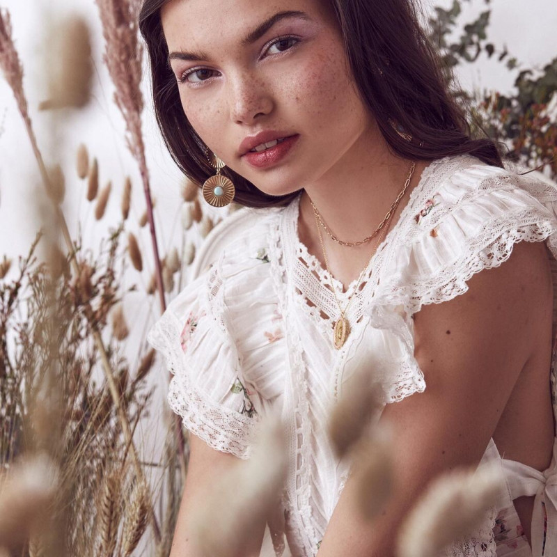 Brizzy Chen featured in  the Elizabeth Stone Jewelry advertisement for Spring/Summer 2019