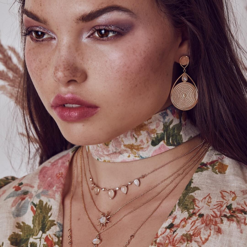 Brizzy Chen featured in  the Elizabeth Stone Jewelry advertisement for Spring/Summer 2019