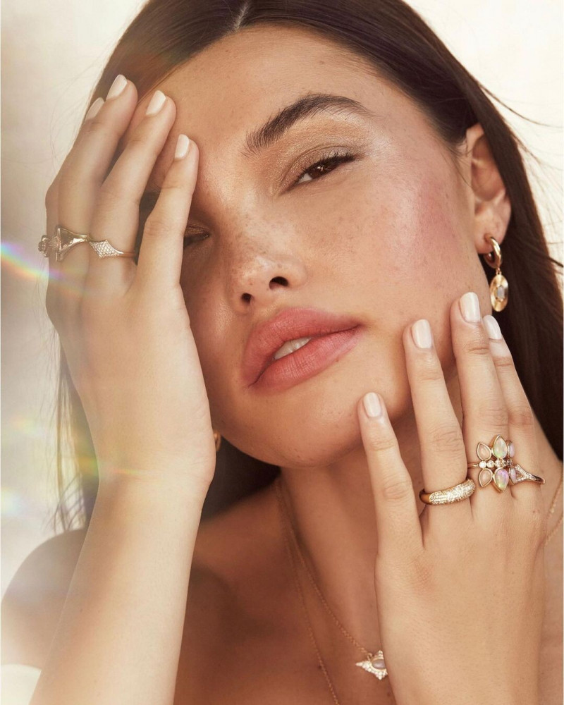 Brizzy Chen featured in  the Elizabeth Stone Jewelry advertisement for Autumn/Winter 2021