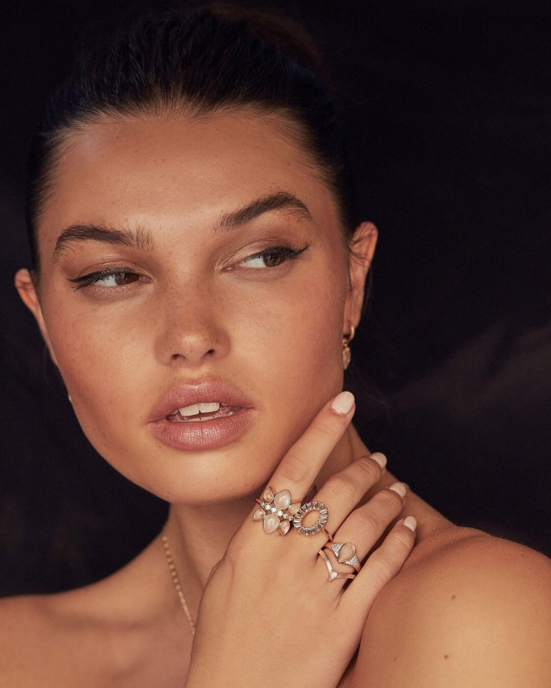 Brizzy Chen featured in  the Elizabeth Stone Jewelry advertisement for Autumn/Winter 2021