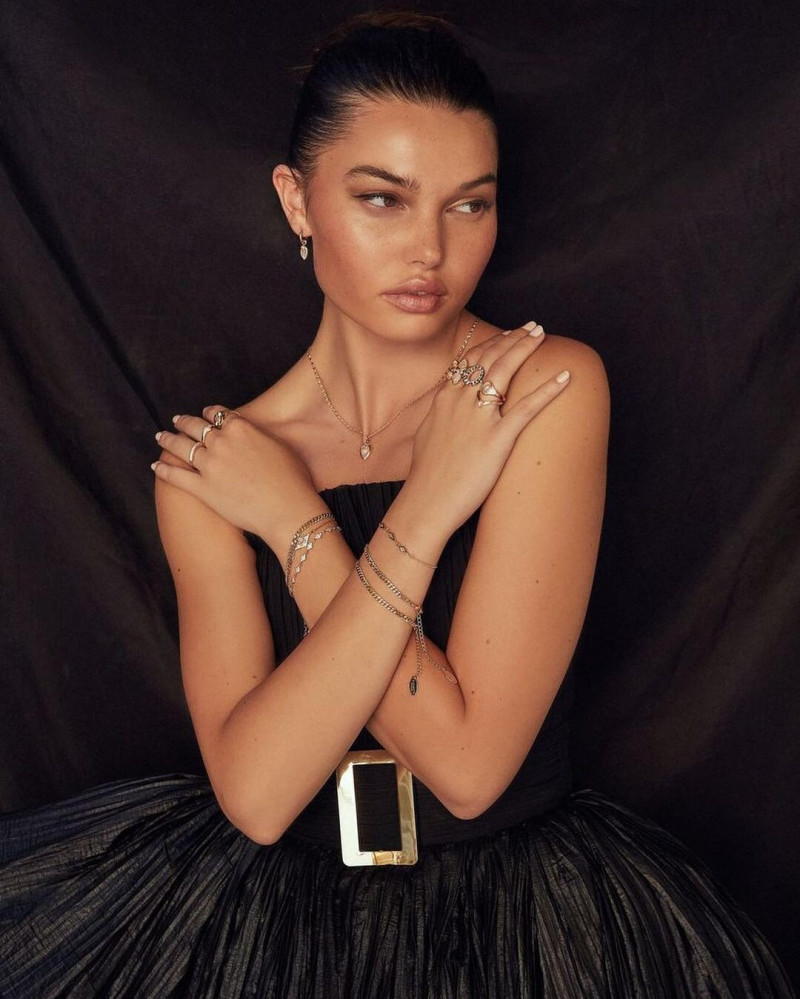 Brizzy Chen featured in  the Elizabeth Stone Jewelry advertisement for Autumn/Winter 2021