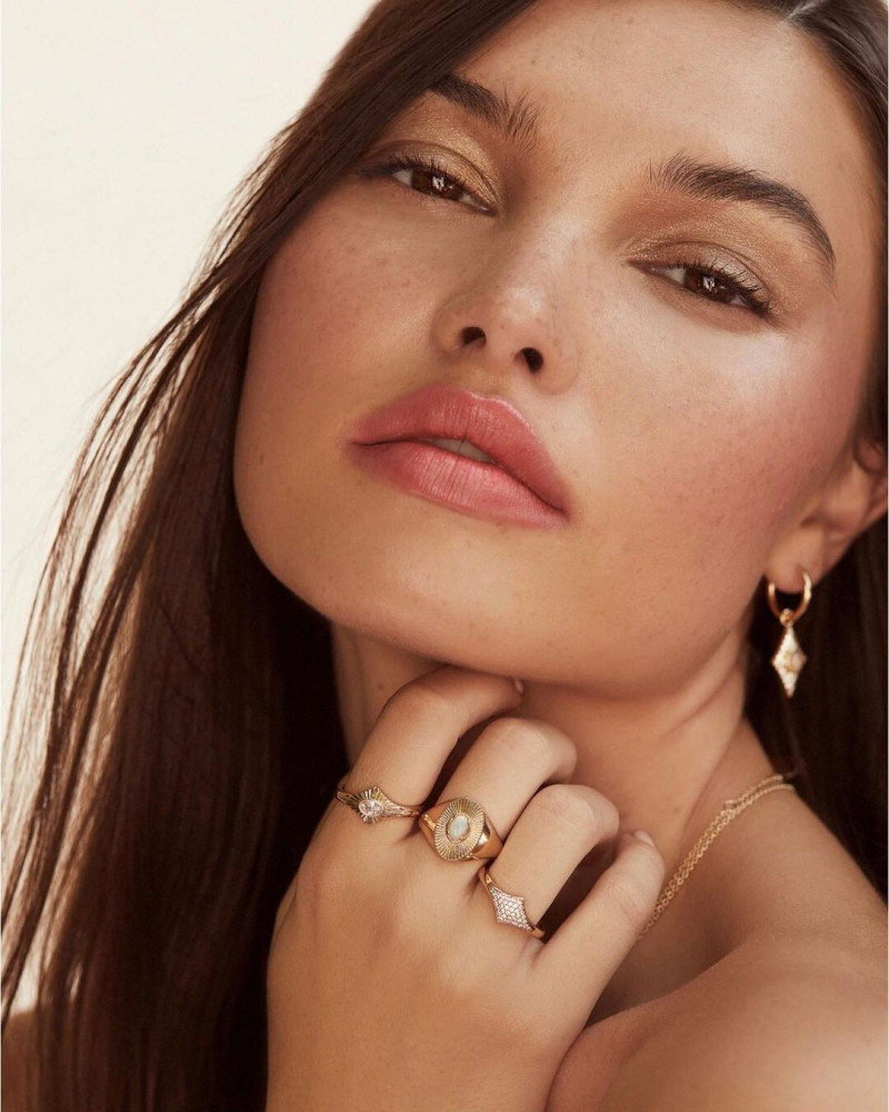 Brizzy Chen featured in  the Elizabeth Stone Jewelry advertisement for Autumn/Winter 2021