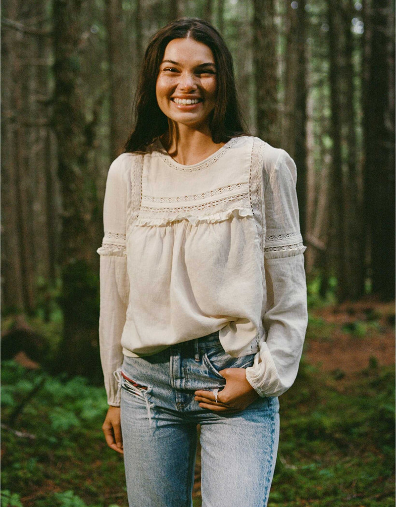 Brizzy Chen featured in  the American Eagle OutFitters advertisement for Autumn/Winter 2021