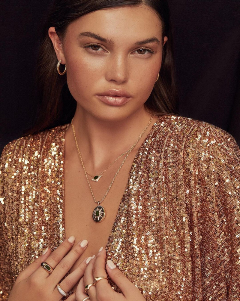 Brizzy Chen featured in  the Elizabeth Stone Jewelry advertisement for Spring/Summer 2022