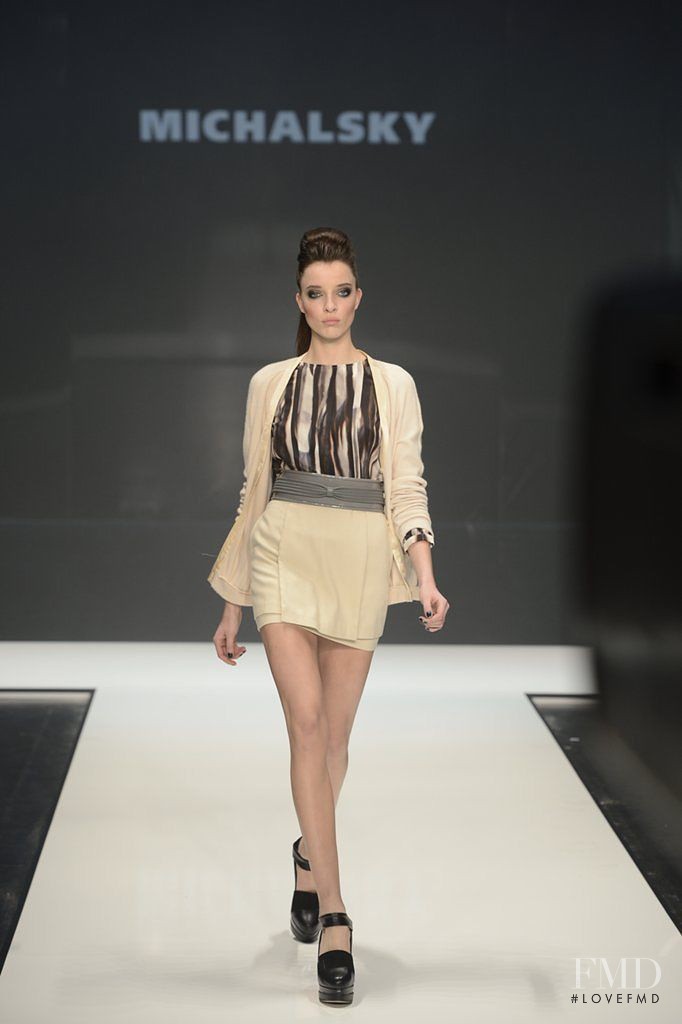Anna-Maria Nemetz featured in  the Michalsky fashion show for Autumn/Winter 2013