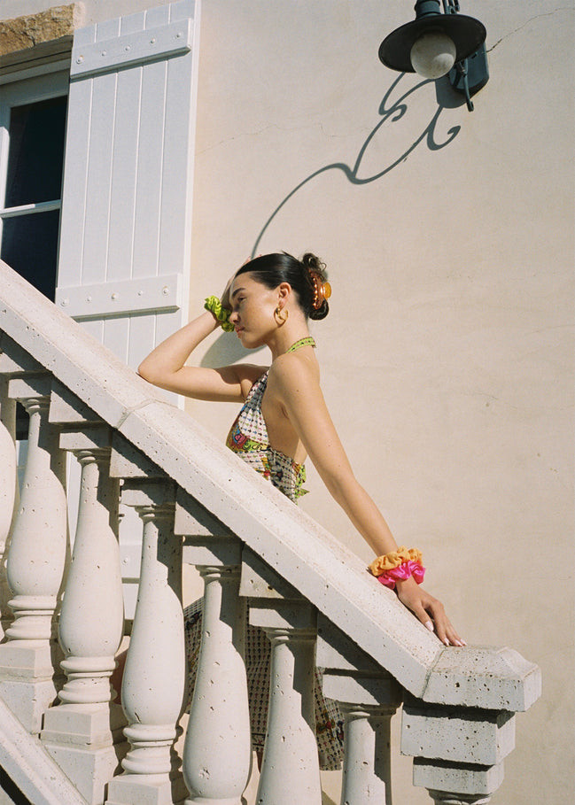 Brizzy Chen featured in  the Emi Jay Super Bloom lookbook for Spring/Summer 2022