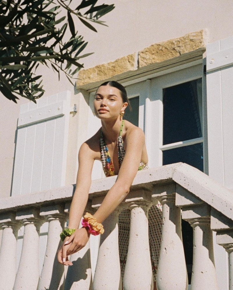 Brizzy Chen featured in  the Emi Jay Super Bloom lookbook for Spring/Summer 2022