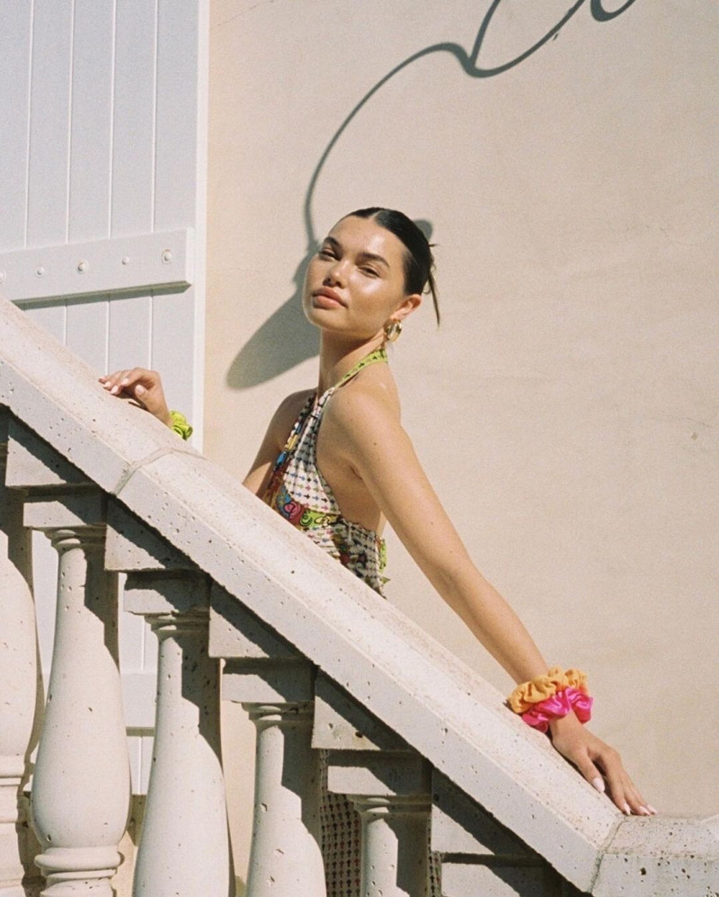 Brizzy Chen featured in  the Emi Jay Super Bloom lookbook for Spring/Summer 2022