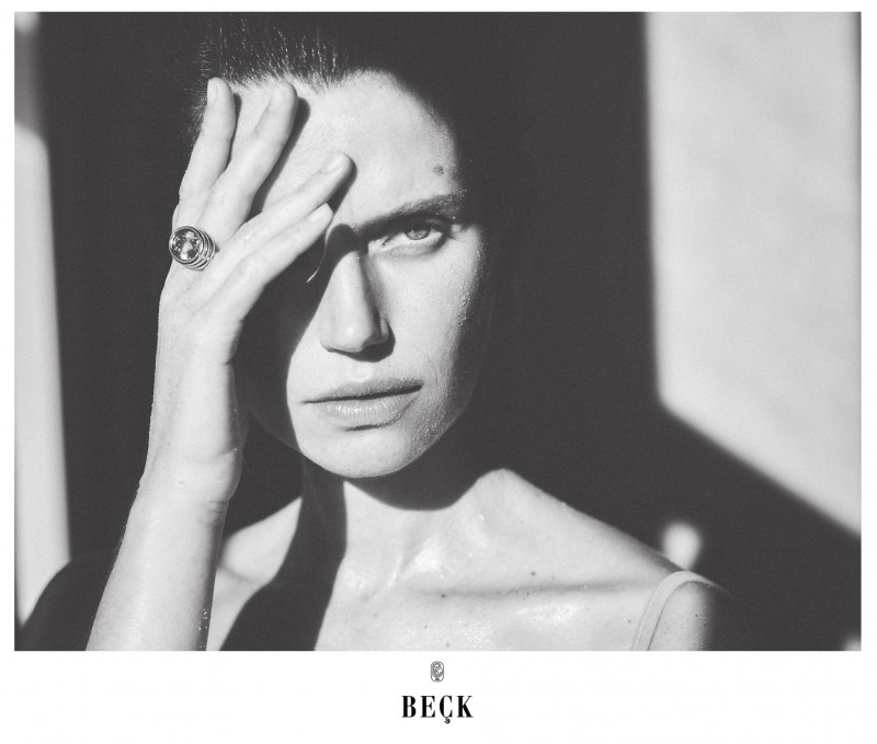 Cato van Ee featured in  the Beck Jewels advertisement for Autumn/Winter 2023