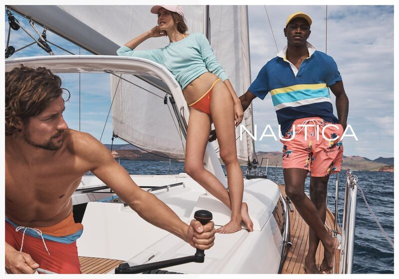 Cato van Ee featured in  the Nautica advertisement for Spring/Summer 2020