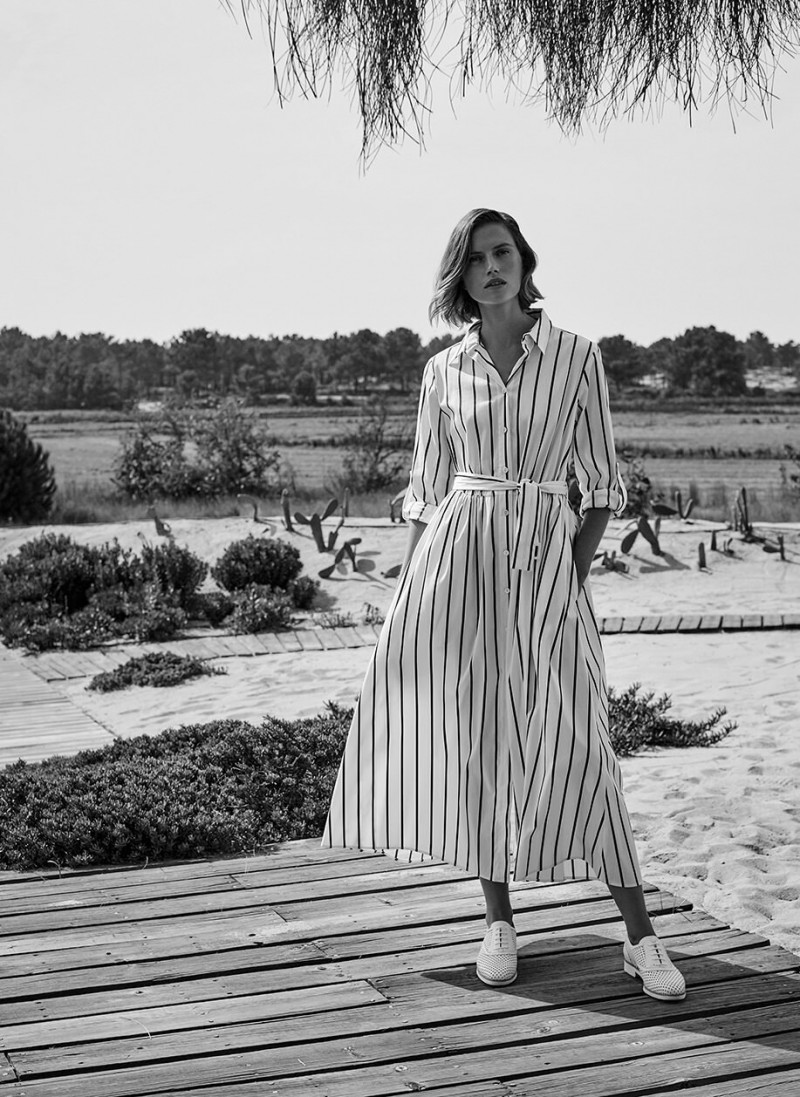 Cato van Ee featured in  the Scapa advertisement for Spring/Summer 2019