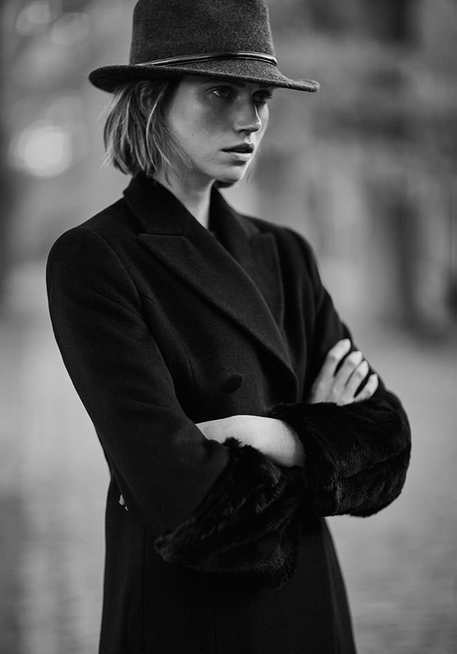 Cato van Ee featured in  the Scapa advertisement for Autumn/Winter 2018