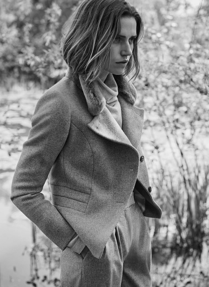 Cato van Ee featured in  the Scapa advertisement for Autumn/Winter 2018