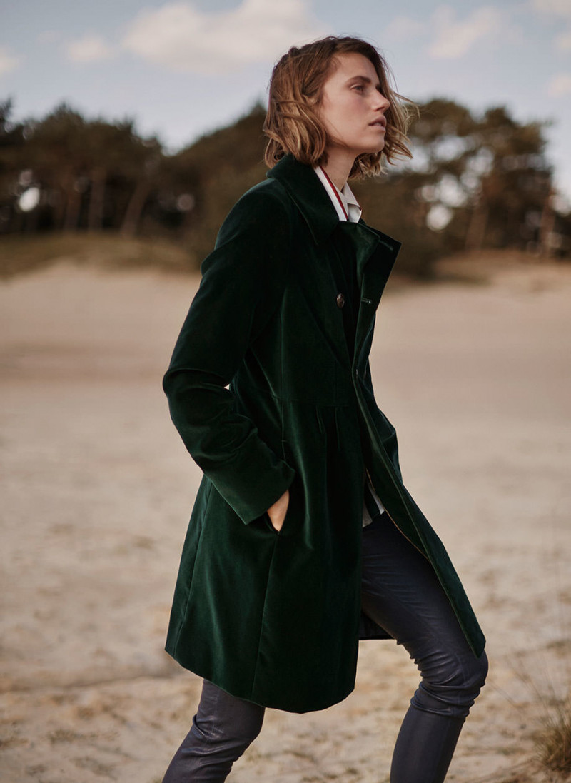 Cato van Ee featured in  the Scapa advertisement for Autumn/Winter 2018