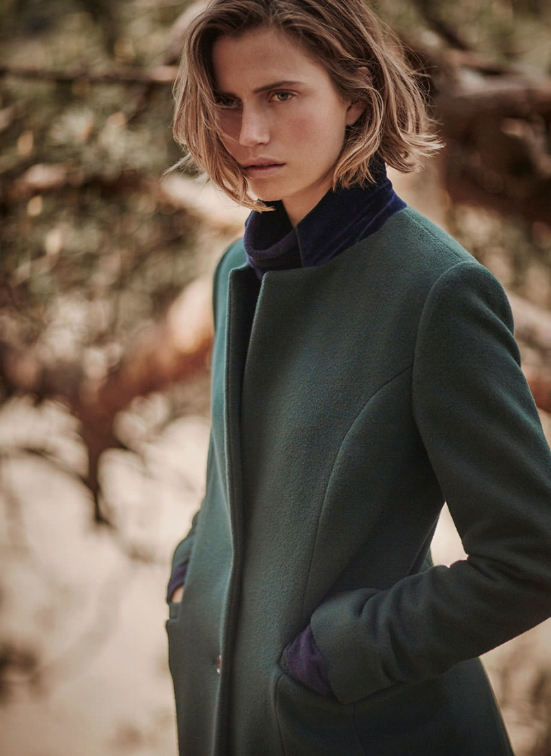 Cato van Ee featured in  the Scapa advertisement for Autumn/Winter 2018