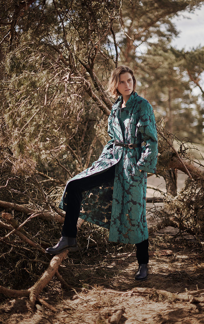 Cato van Ee featured in  the Scapa advertisement for Autumn/Winter 2018