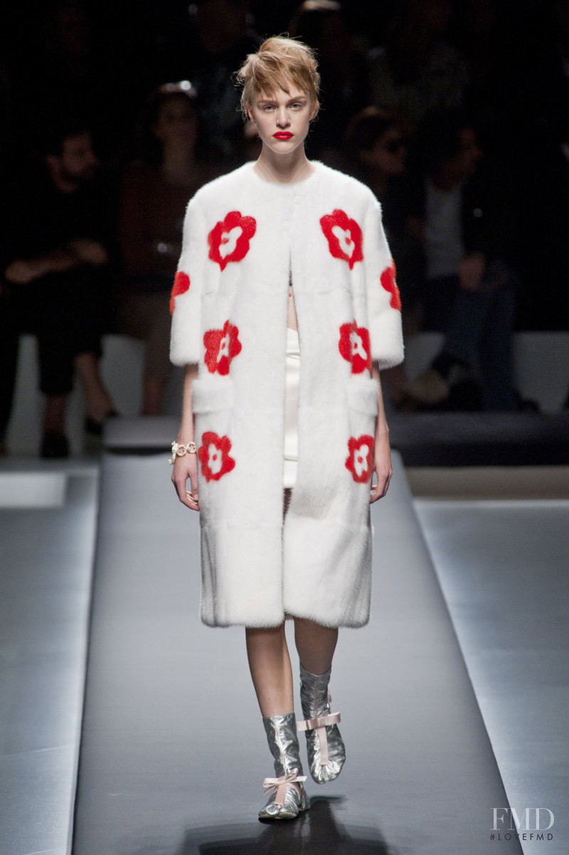 Hedvig Palm featured in  the Prada fashion show for Spring/Summer 2013
