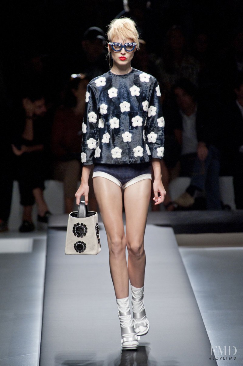 Natasha Remarchuk featured in  the Prada fashion show for Spring/Summer 2013