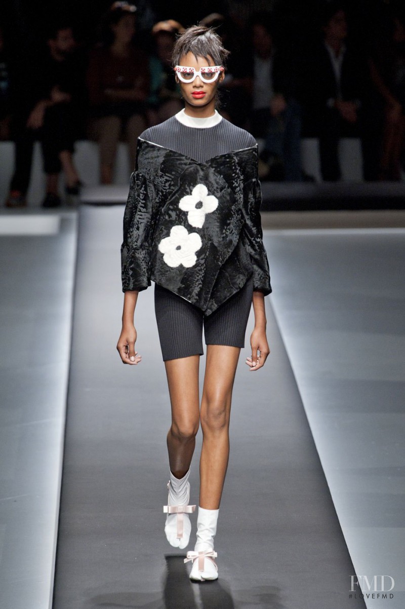 Roberta Narciso featured in  the Prada fashion show for Spring/Summer 2013