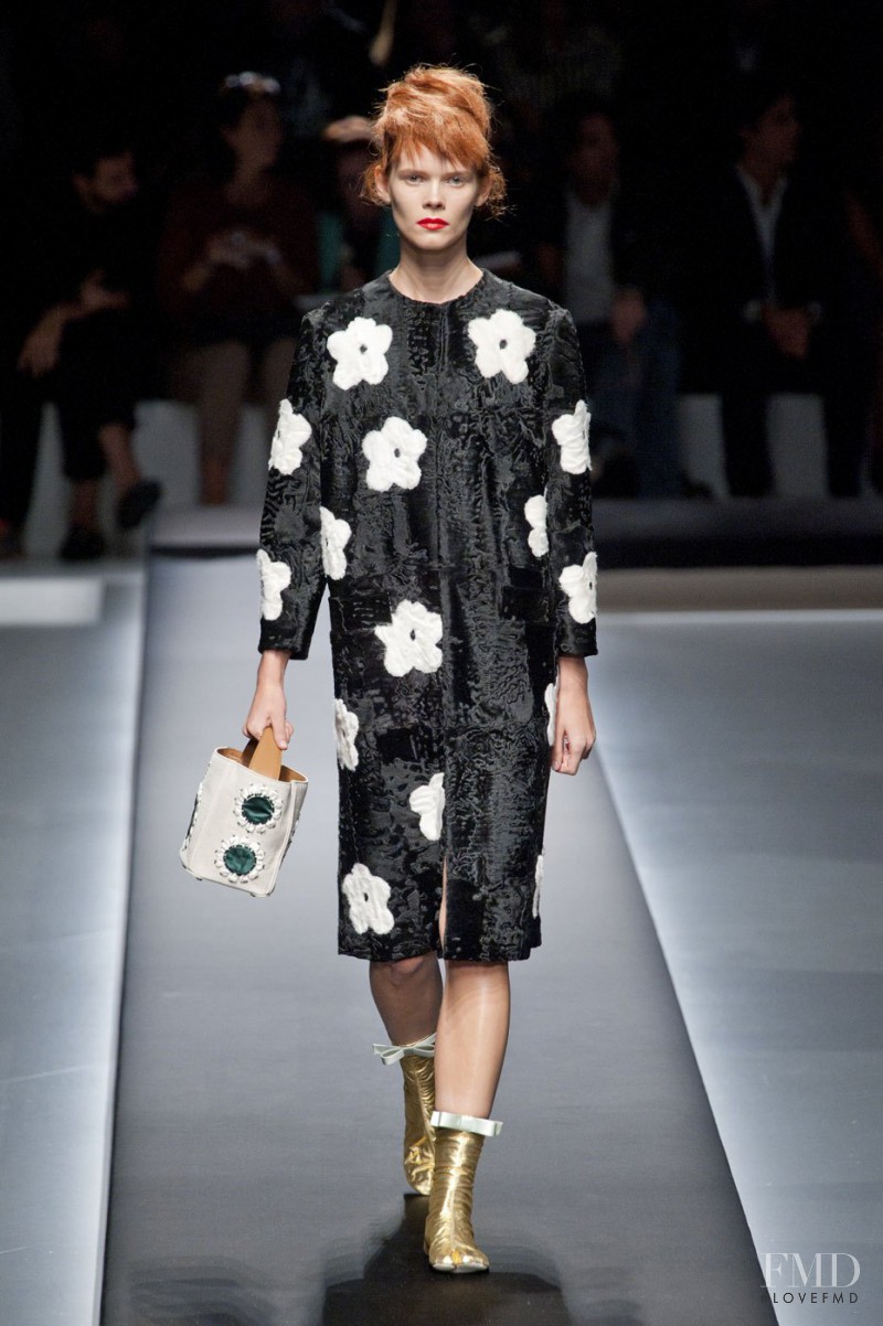 Irina Kravchenko featured in  the Prada fashion show for Spring/Summer 2013
