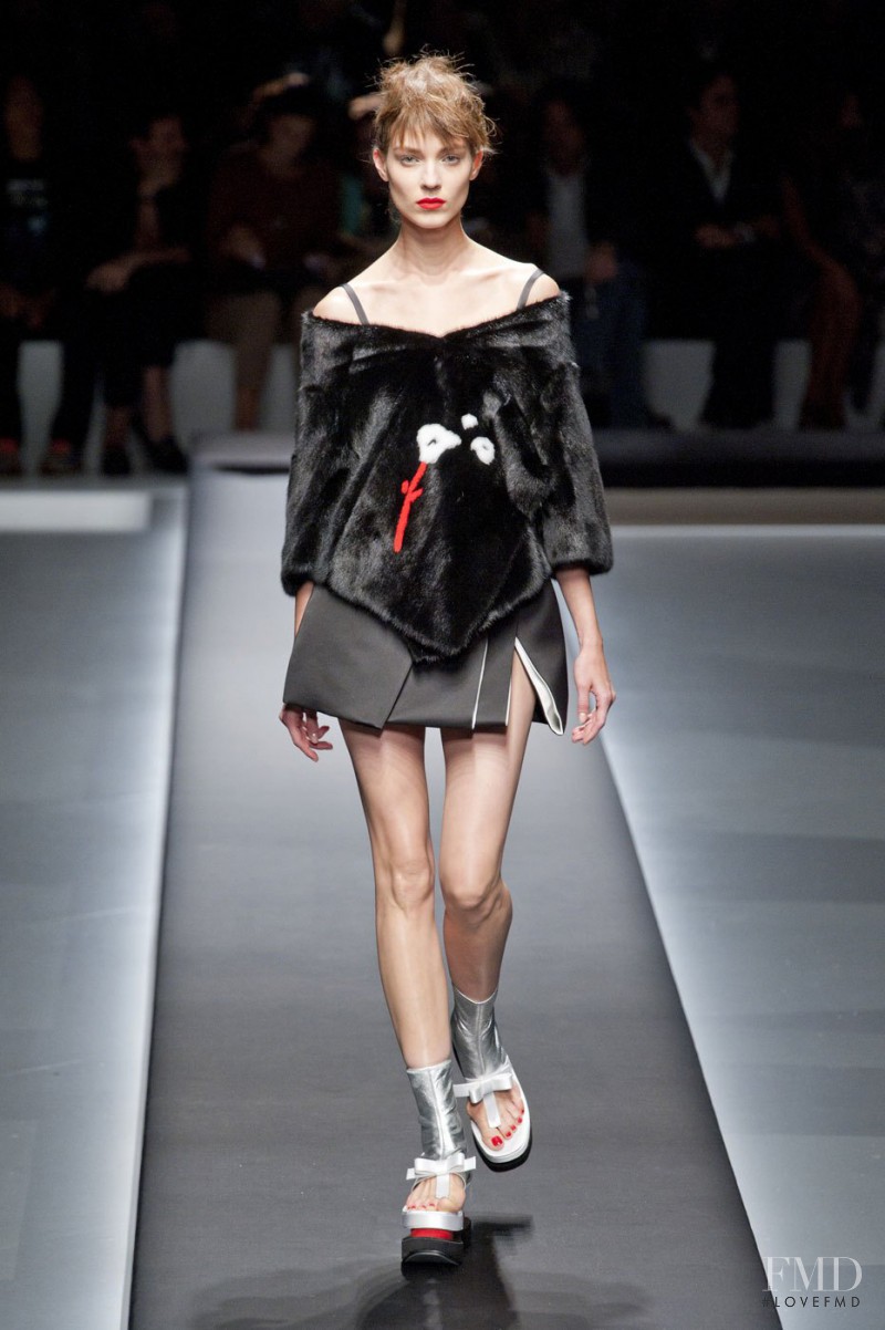 Kati Nescher featured in  the Prada fashion show for Spring/Summer 2013